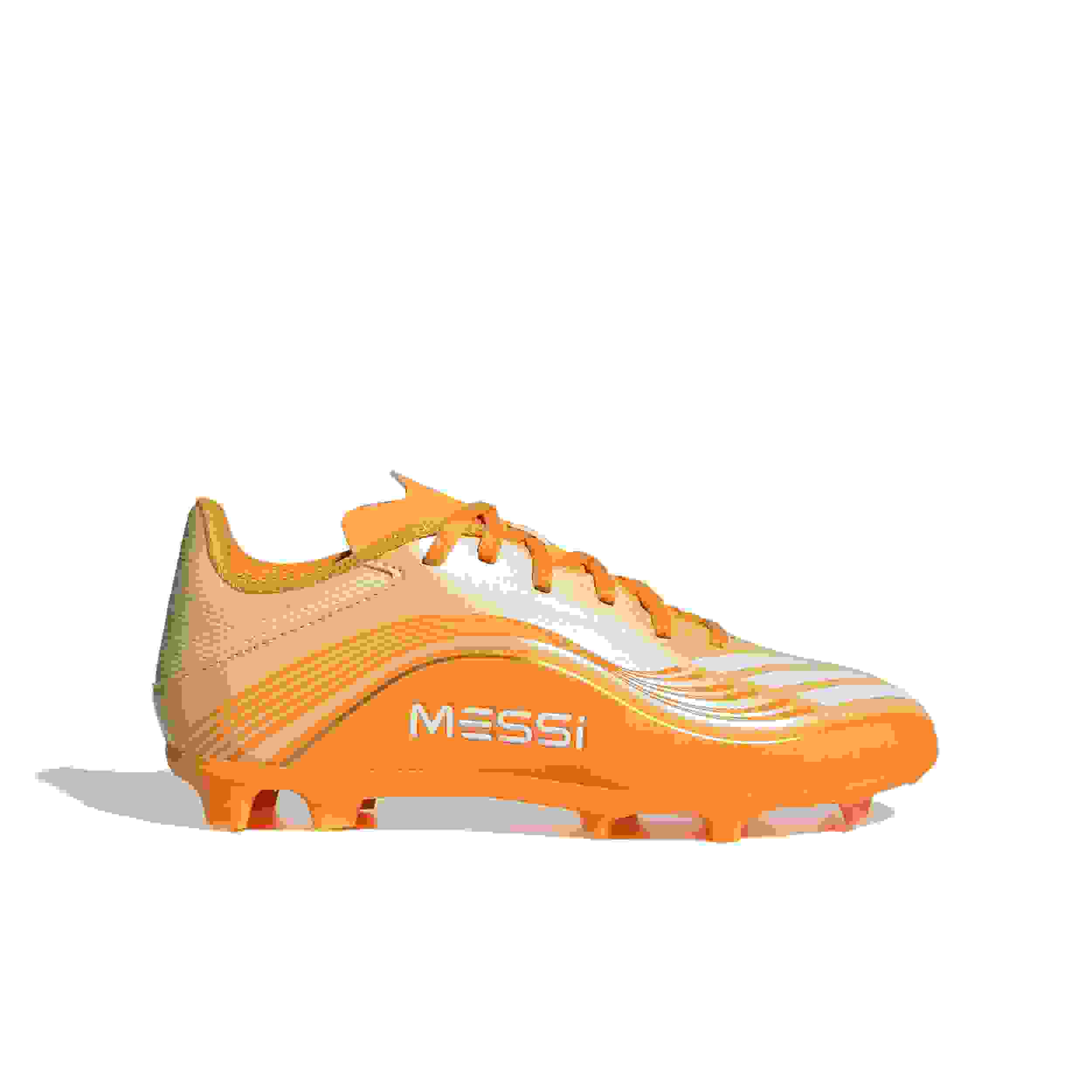 adidas F50 Messi League FG Preschool Kids' "Ice Tangerine/Gold Metallic/Pure Tangerine" Soccer Cleat